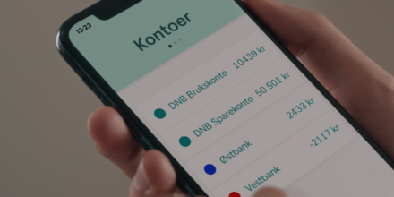 oversikt i mobilbanken