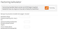 Bilde av factoringkalkulatoren vår