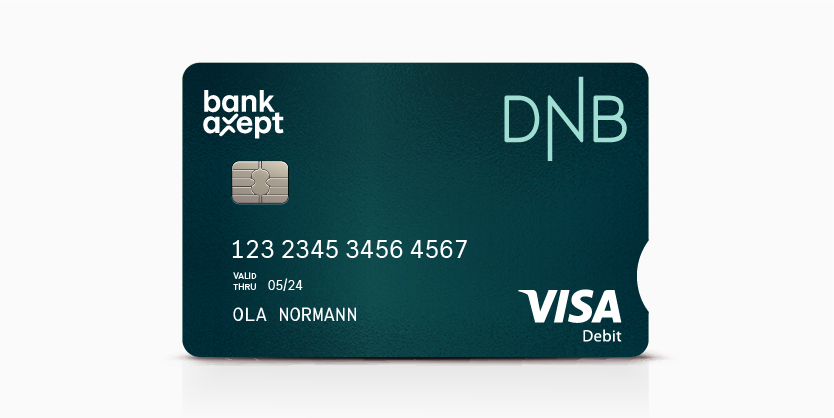 Bilde av bedriftskort med visa