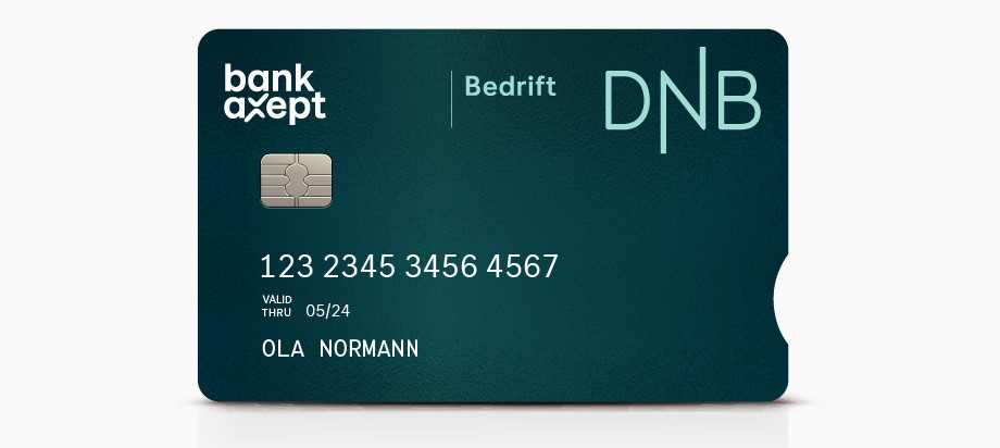 Photo of small purchases card with BankAxept