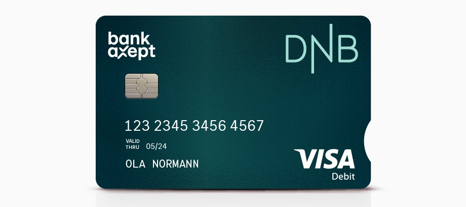 Bilde av bedriftskort med visa