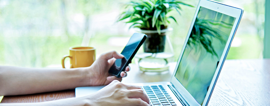 A person using a computer