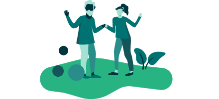 Ilustration of two persons