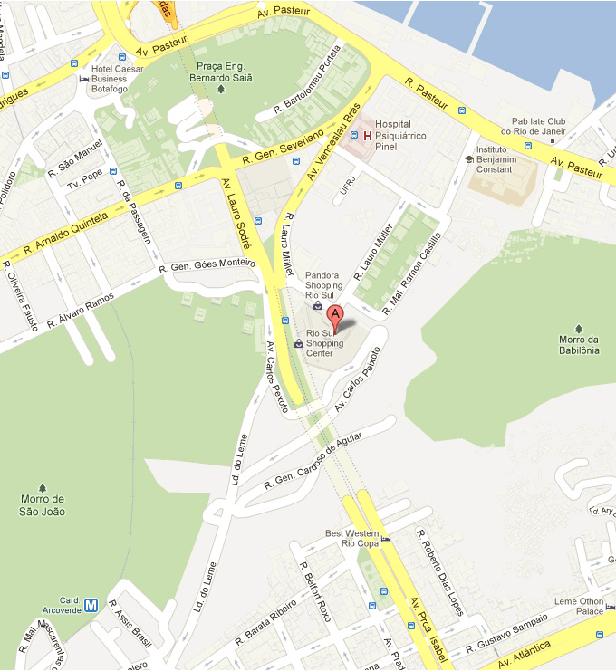 Location map of the DNB office in Brazil